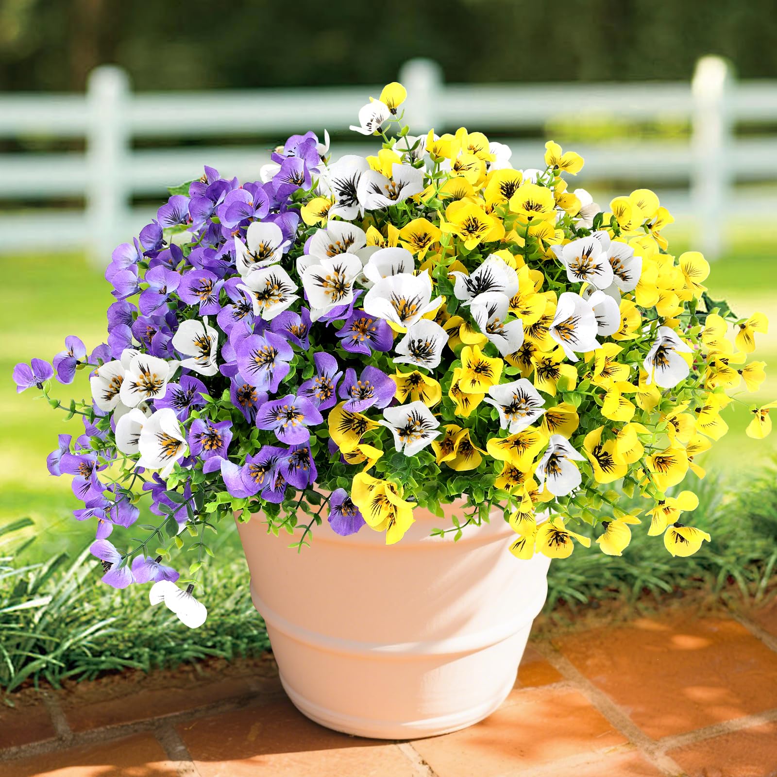 Amazon.com: Geegoods Artificial Flowers for Outdoor, UV Resistant